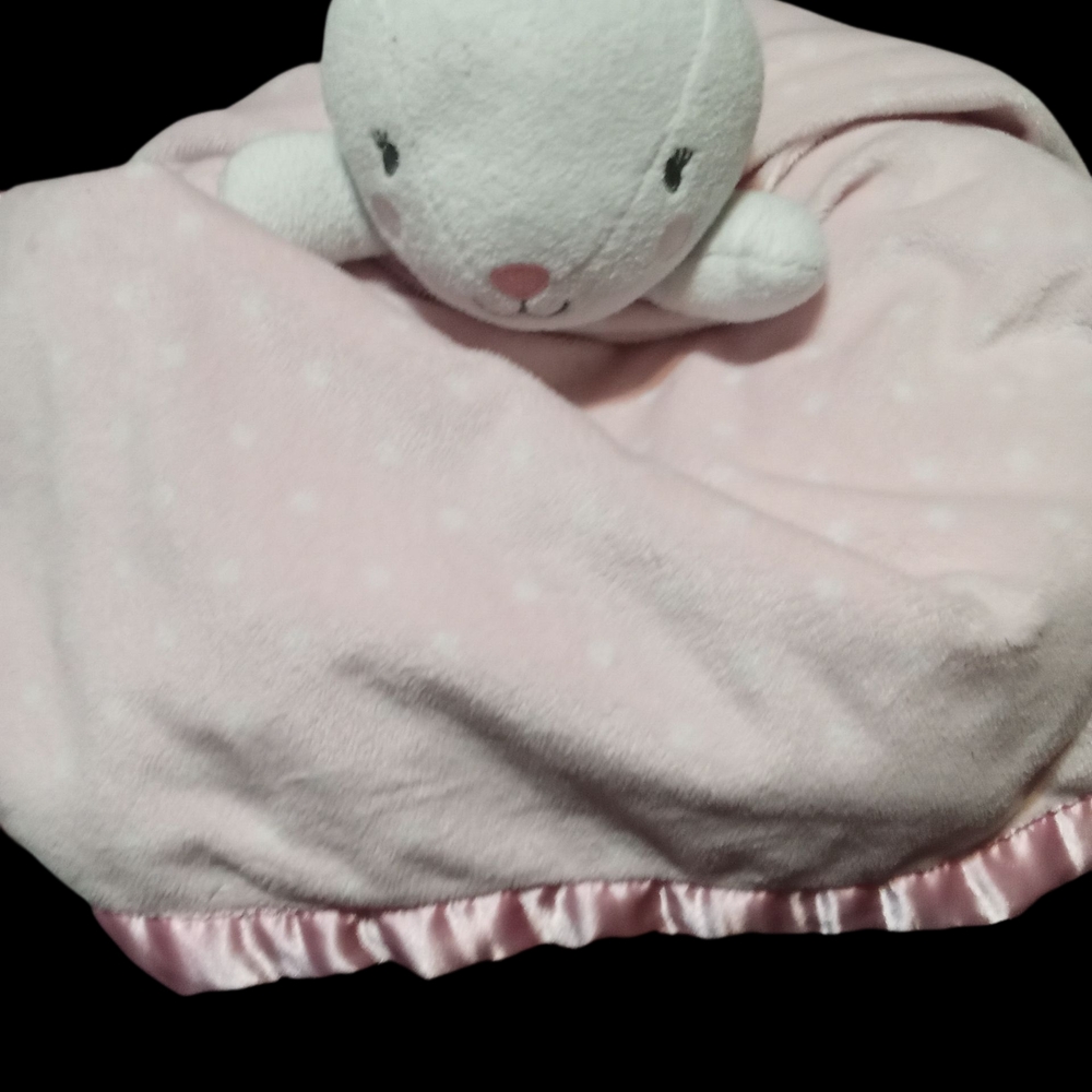 Adorable Pink Plush Animal Blanket